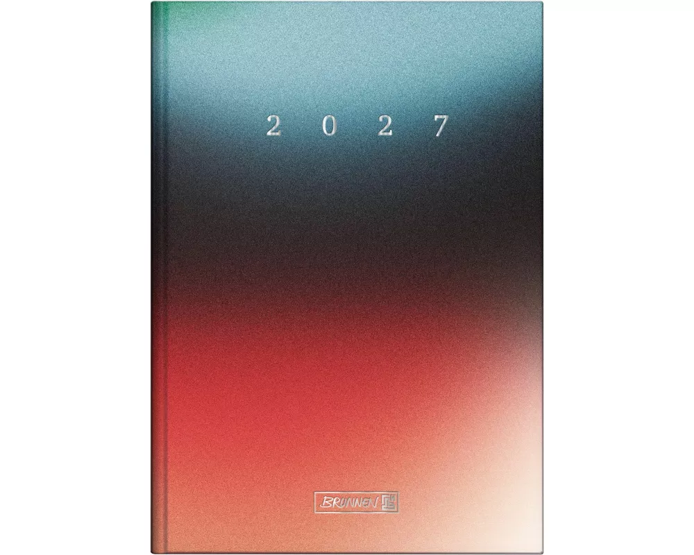 BRUNNEN 1079512017 Buchkalender Mod. 795 2027 "Redblue" A5, Papier
