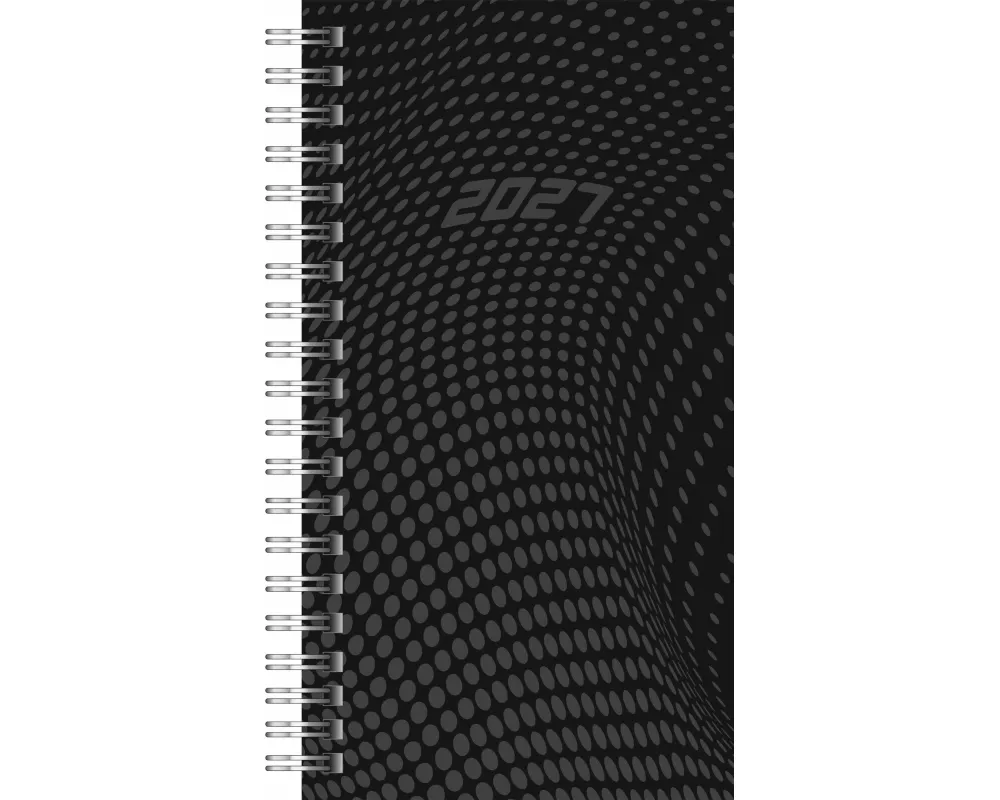 rido/idé 7014104907 Taschenkalender Mod. Timing 2 2027 A6, Kunststoff, schwarz