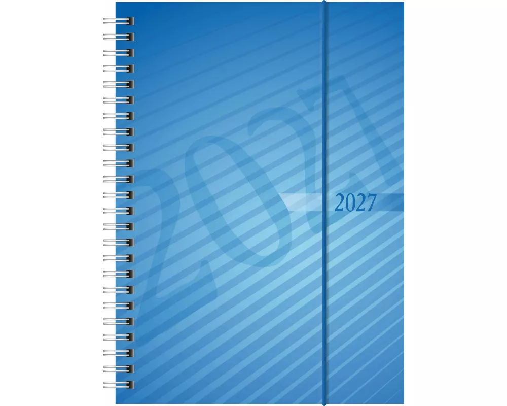 rido/idé 7021102307 Buchkalender Mod. futura 2 2027 A5, Kunststoff, blau