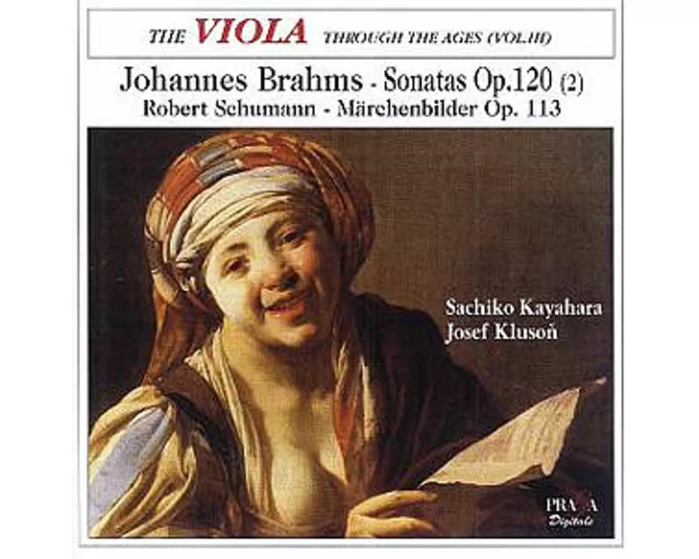 Brahms/Sonates Pour Alto