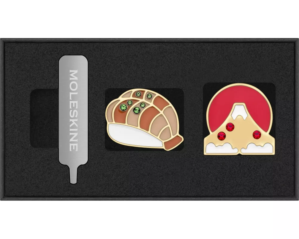 Moleskine Country Pins Japan (2er-Set), Nigir + Berg Fuji