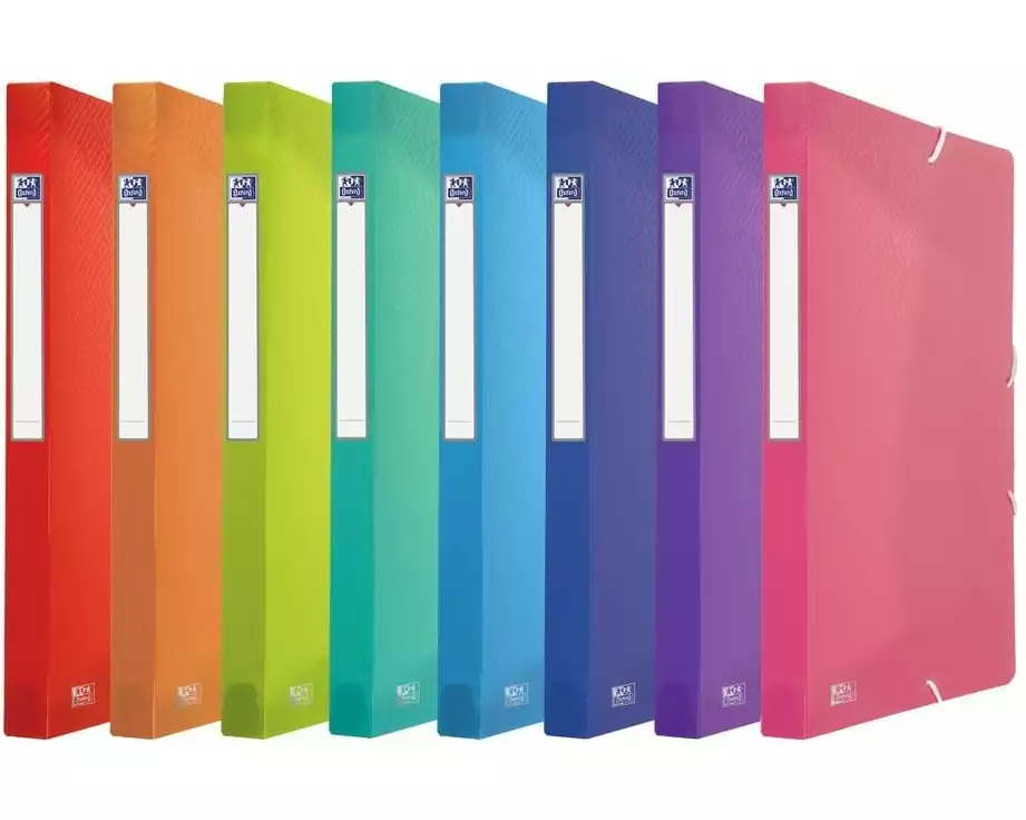 Oxford Gummibandmappe A4, assortiert