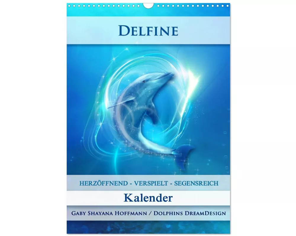 Delfine - Kalender (Wandkalender 2026 DIN A3 hoch), CALVENDO Monatskalender