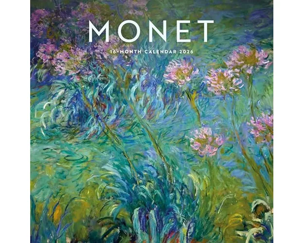 Monet Square Wall Sunday Start Calendar