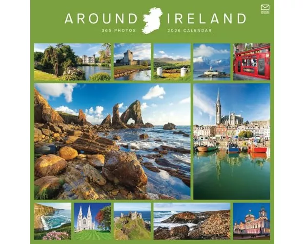 Around Ireland Square Wall Calendar 2026