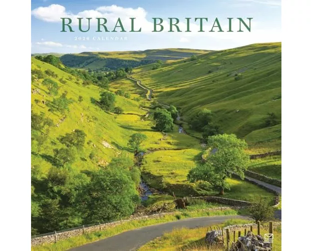 Rural Britain Square Wall Calendar 2026