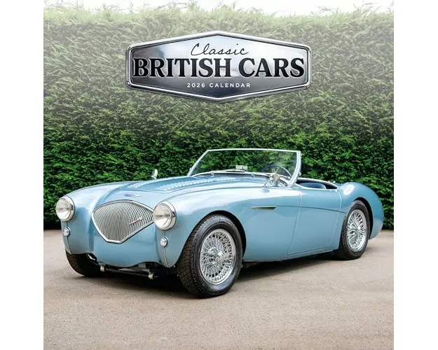 Classic British Cars Square Wall Calenda