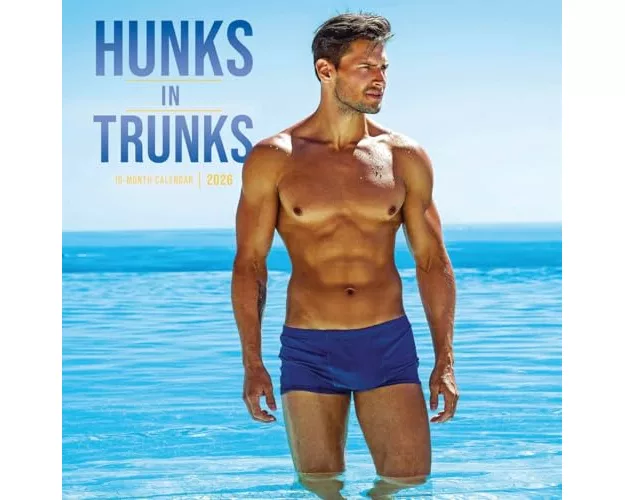 Hunks In Trunks Square Wall Sunday Start