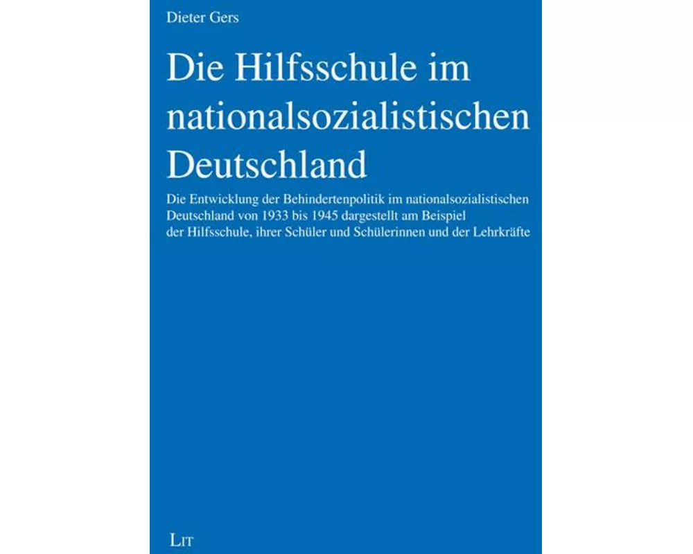 Die Hilfsschule im nationalsozialistischen Deutschland