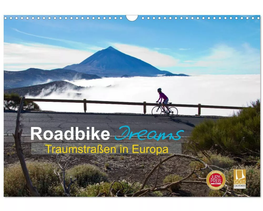 Roadbike Dreams. Traumstraßen in Europa (Wandkalender 2026 DIN A3 quer), CALVENDO Monatskalender