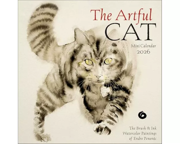 The Artful Cat 2026 Mini Wall Calendar