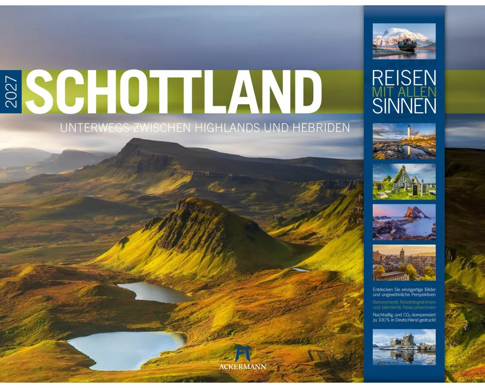 Schottland Kalender 2027 | Unterwegs zwischen Highlands und Hebriden