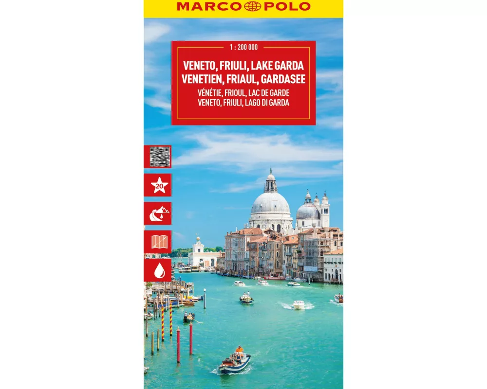 MARCO POLO Reisekarte Italien 04 Venetien, Friaul, Gardasee 1:200.000