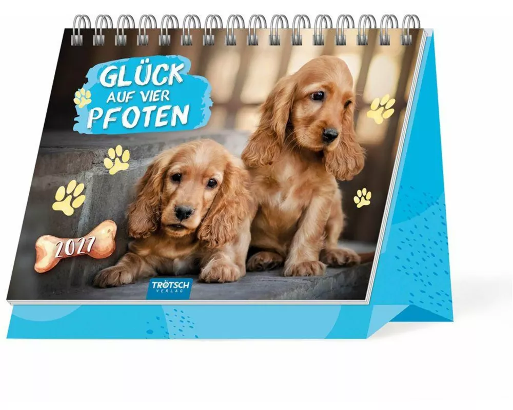 TRÖTSCH - Aufstellkalender Glück auf vier Pfoten 2027