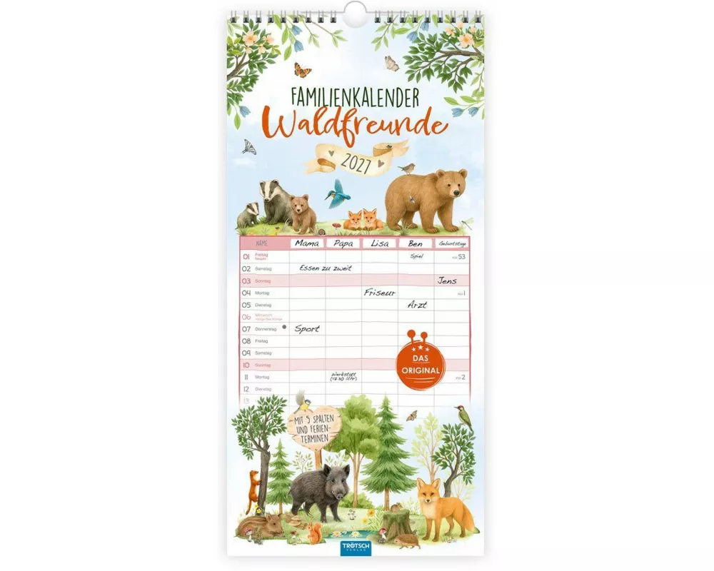 TRÖTSCH - Familienkalender Waldfreunde 2027