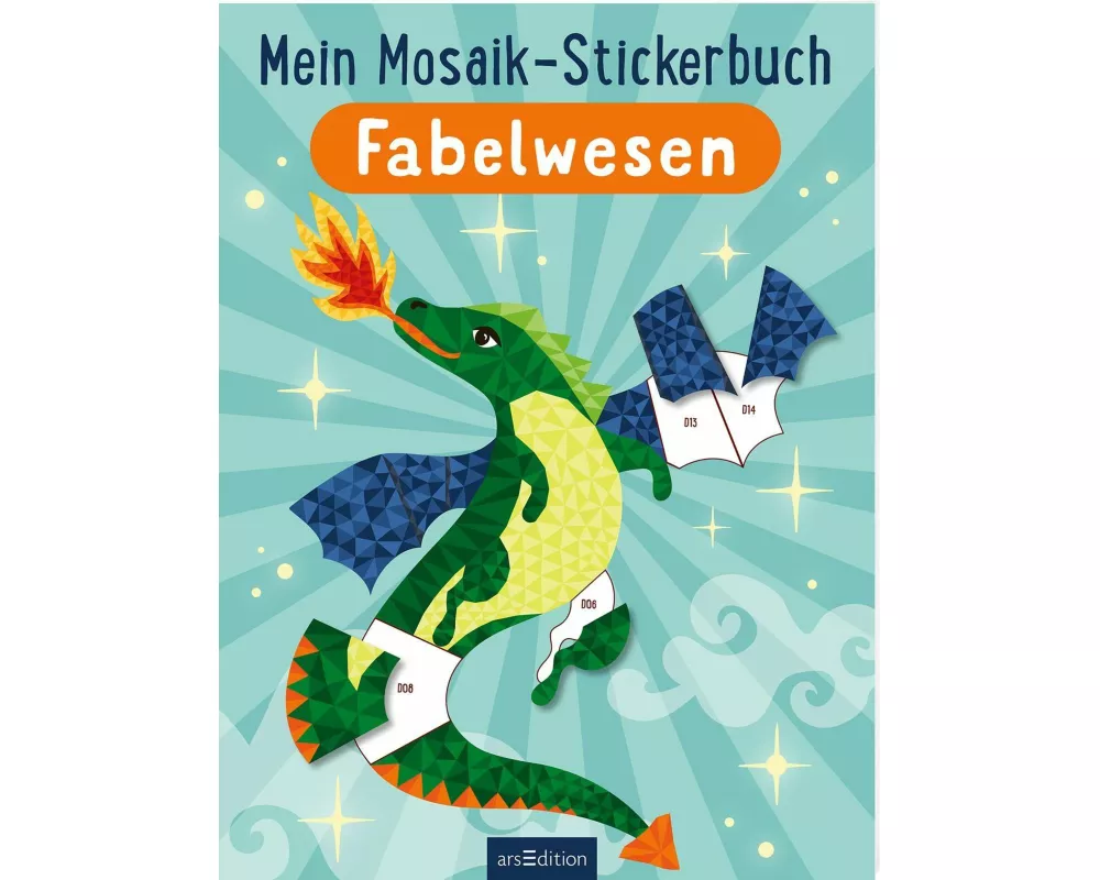 Mein Mosaik-Stickerbuch – Fabelwesen