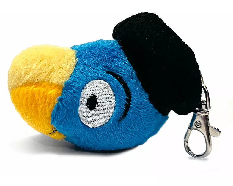 Globi Plüsch Kopf Schlüsselanhänger