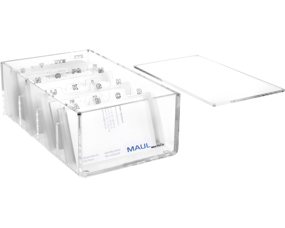 MAUL Visitenkartenbox 1956305 Acryl