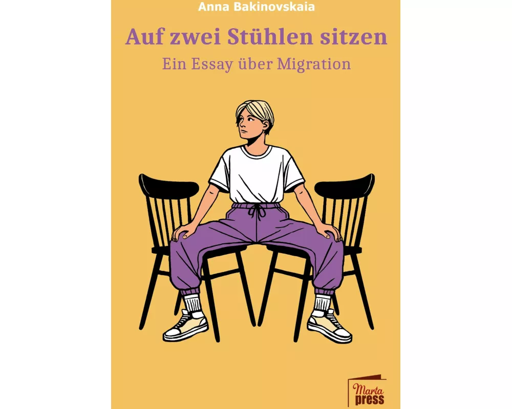 Auf zwei Stühlen sitzen