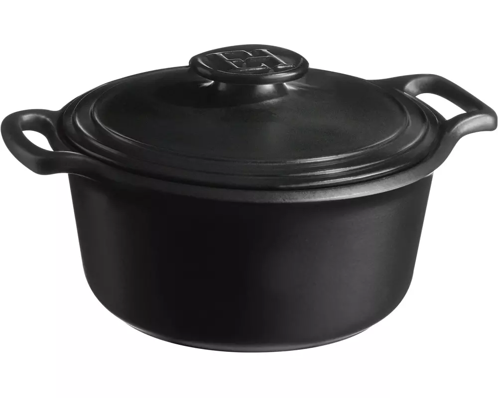 Emile Henry SUBLIME+ Rundschmortopf 7 L Keramik, 7 l, 29 cm, Slate