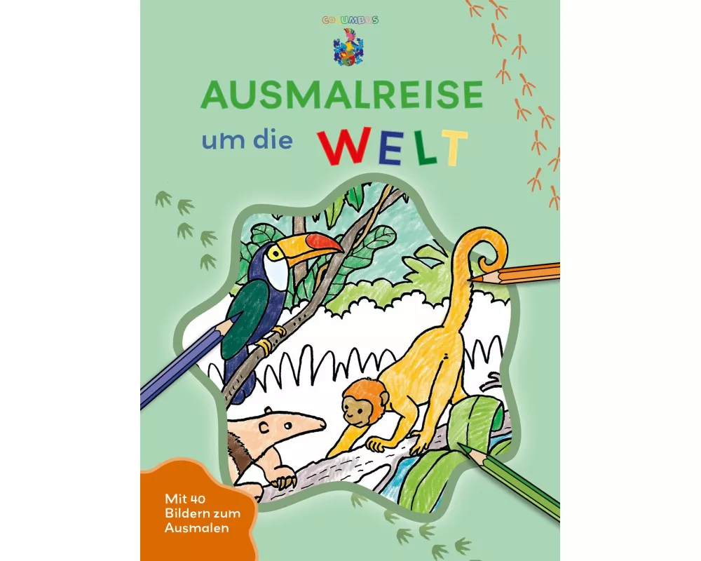 Ausmalreise um die Welt