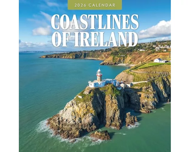 Coastlines of Ireland 2026 Square Wall Calendar