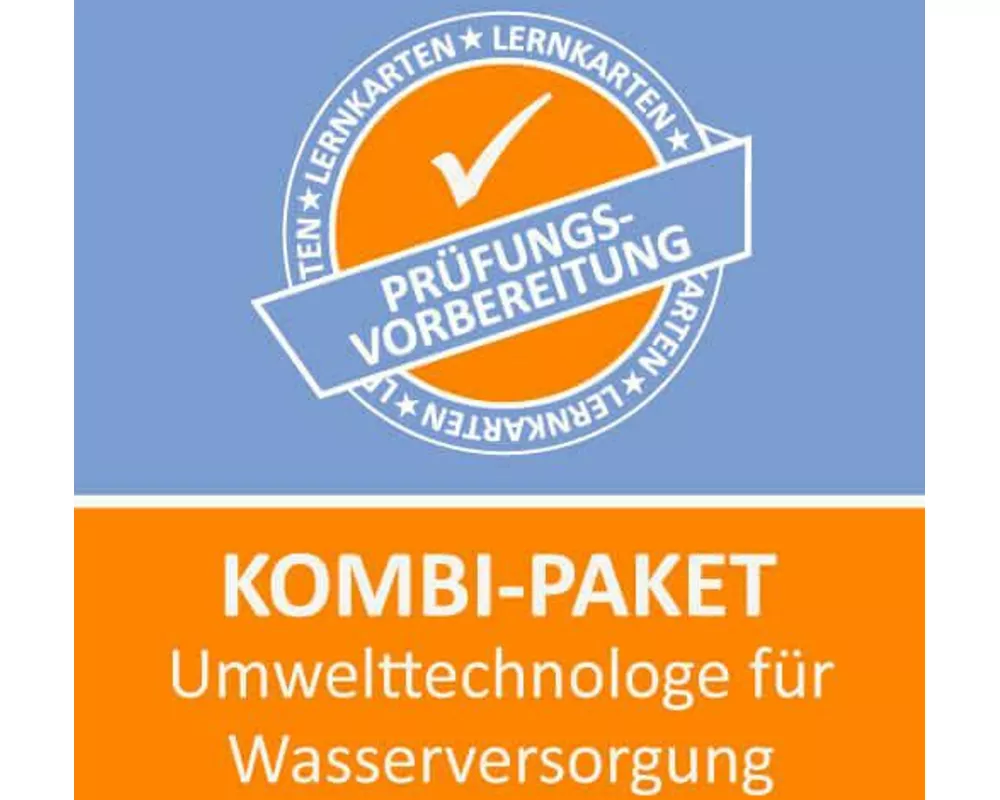 Kombi-Paket Umwelttechnologe für Wasserversorgung - Lernkarten