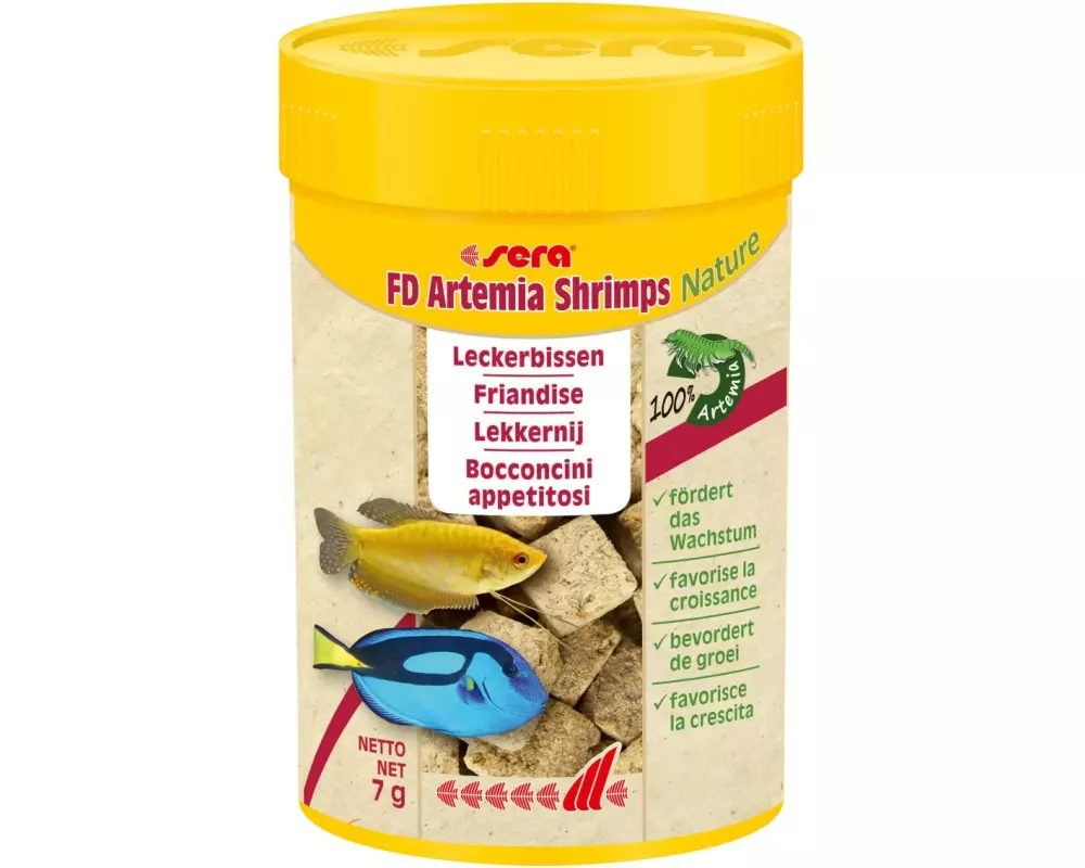 sera Leckerbissen FD Artemia Shrimps Nature, 100 ml, 7g