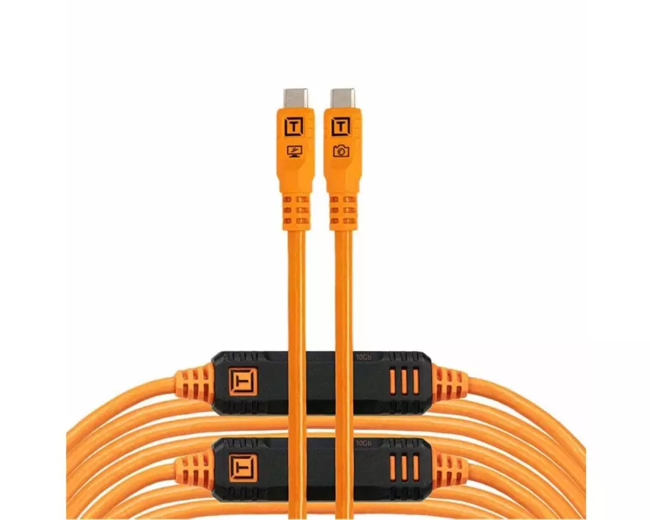 Tether Tools Optima 10G USB-C auf USB-C, 9.4 m, Orange