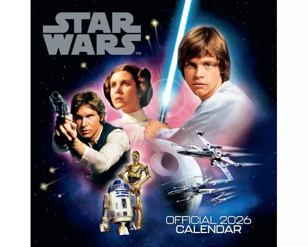 Star Wars Classic 2026 Square Calendar