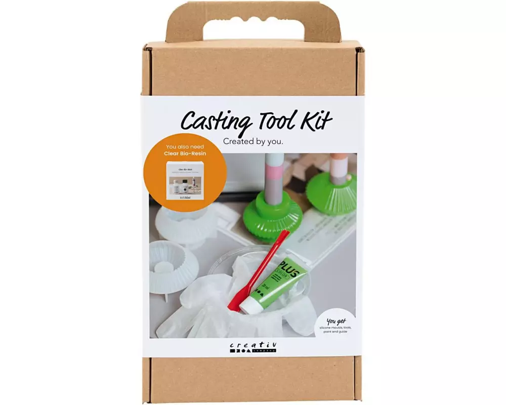 Creativ Company Werkzeugsatz Kerzenhalter Formgiessen, Hellgrün