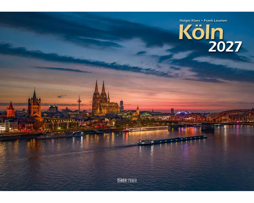 Köln 2027 Bildkalender A3 quer, spiralgebunden