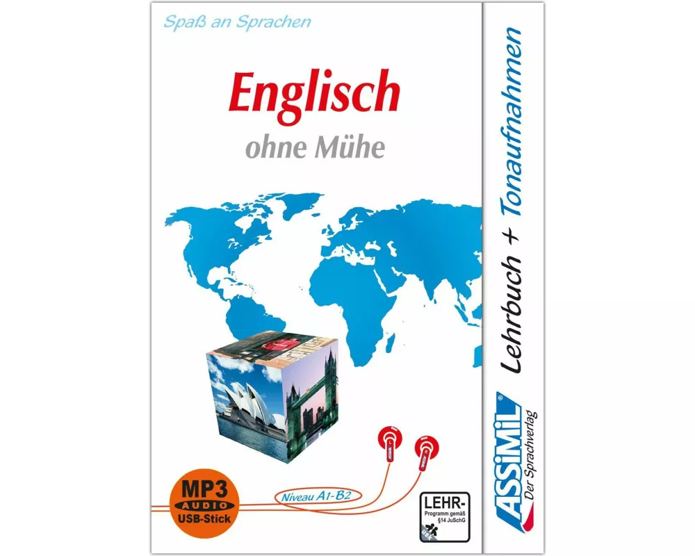 ASSiMiL Englisch ohne Mühe - MP3-Sprachkurs mit USB-Stick - Niveau A1-B2
