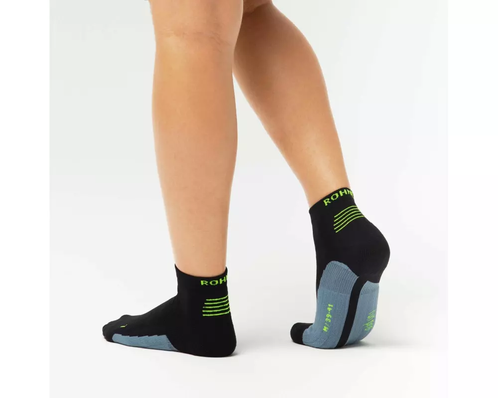 Rohner Socks Run Pro L/R Schwarz, Grösse 39-41