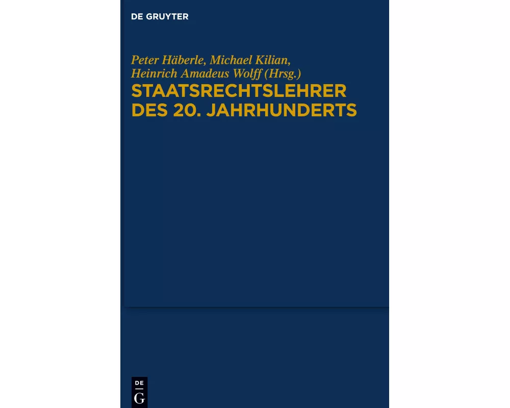 Staatsrechtslehrer des 20. Jahrhunderts