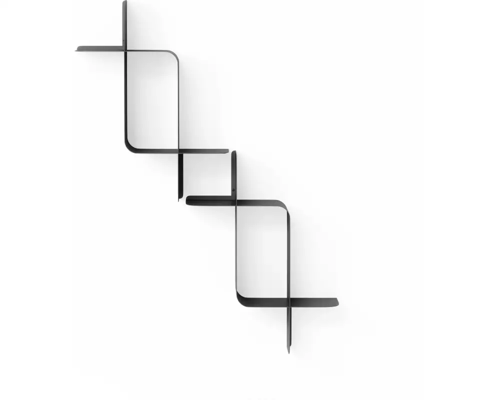 Umbra Wandregal Montage 2er-Set, Schwarz