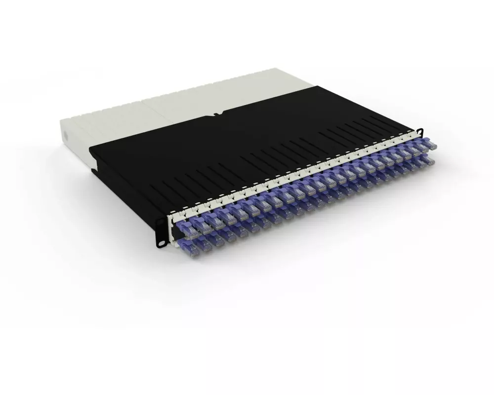 Patchbox patchbox.one / 8RU / Cat 6A, UTP, 0.8 m, Violett