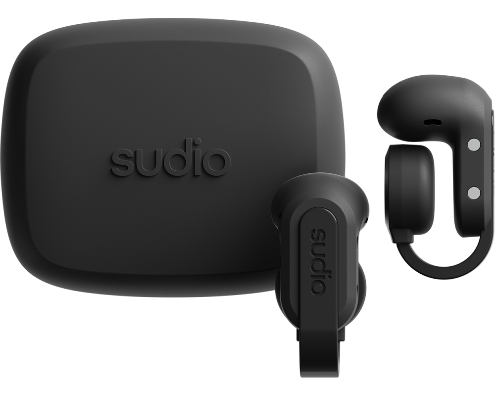 SUDIO Clip-On Earbuds B3BLK B3, Black, Wireless