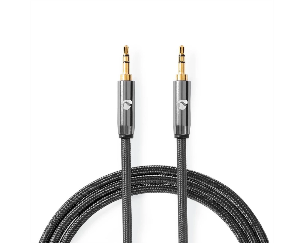 Nedis 3.5mm Verbindungskabel ST / ST, grau, 2 m