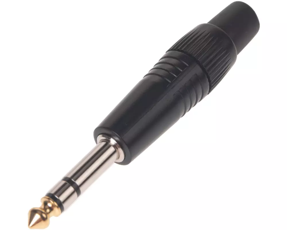 Bemero Stecker BC2002BK-M 6.3mm stereo Klinkenstecker schwarz