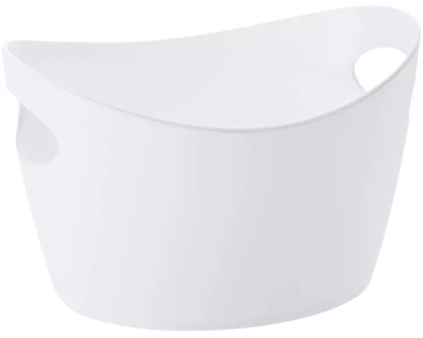 Koziol Wäschekorb Bottichelli S 1.5 l, Weiss matt/Weiss