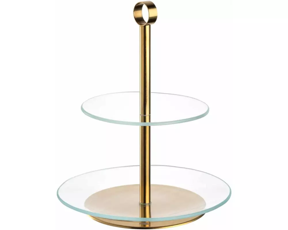 Leonardo Etagere Cena 2-teilig, 35 cm, Gold
