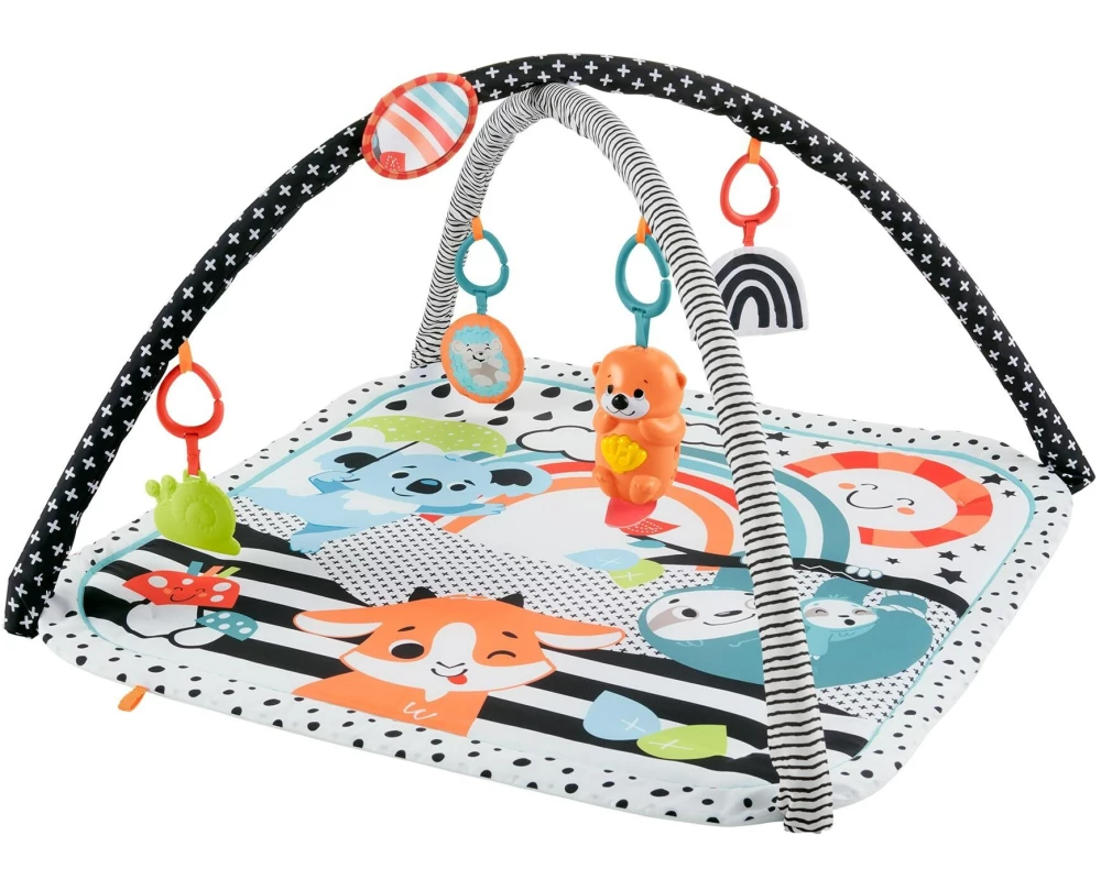 Fisher-Price Babyspielmatte 3 in 1 Glow & Grow Gym