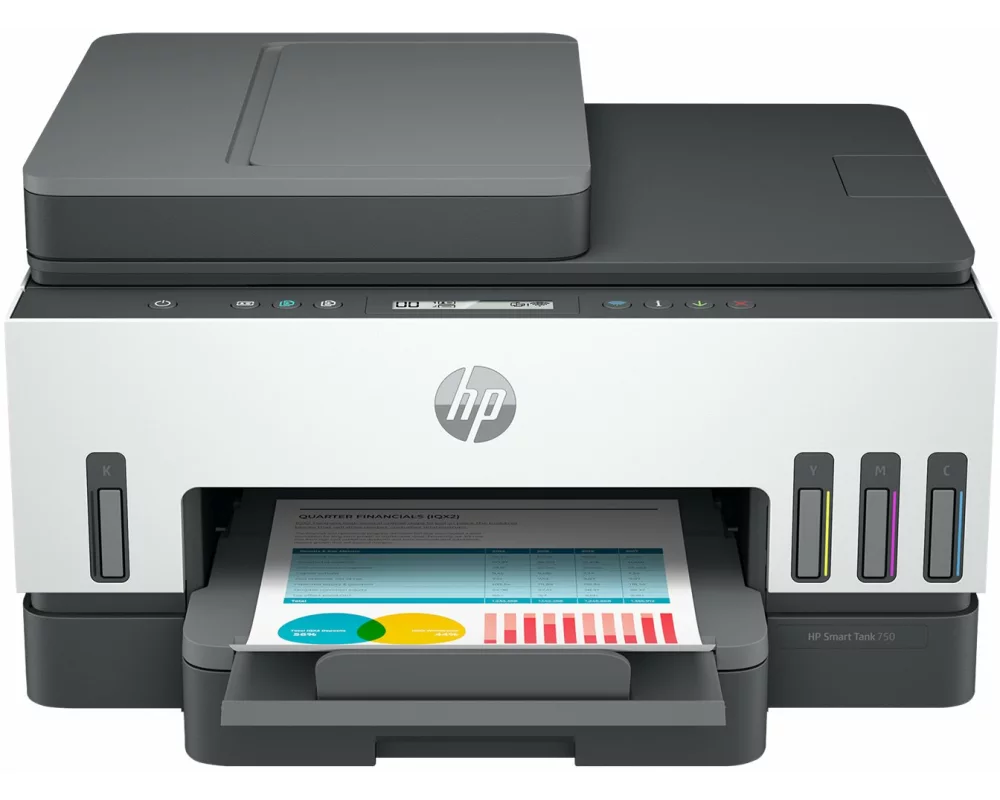 HP Smart Tank 7307, All-in-One Printer, Color, Inkjet, A4, 23ppm, Print, Scan, Copy, ADF, USB, Wi-Fi, Ethernet