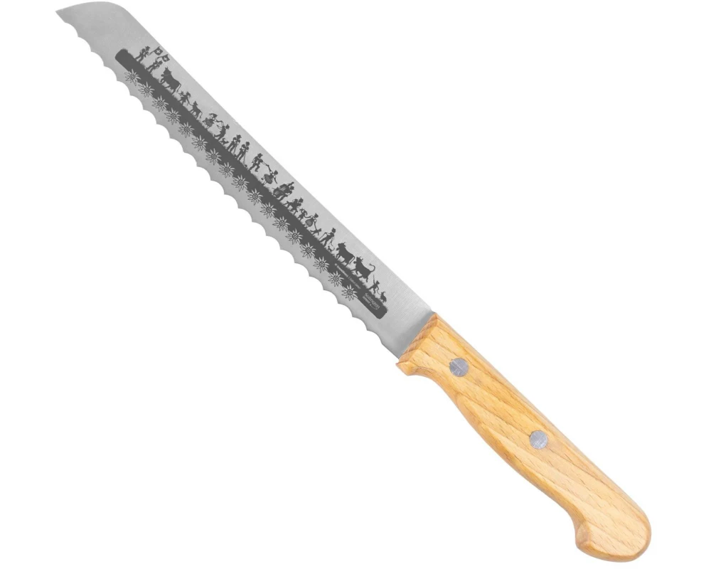 Trendform Brotmesser Swiss Tradition Hellbraun/Silber