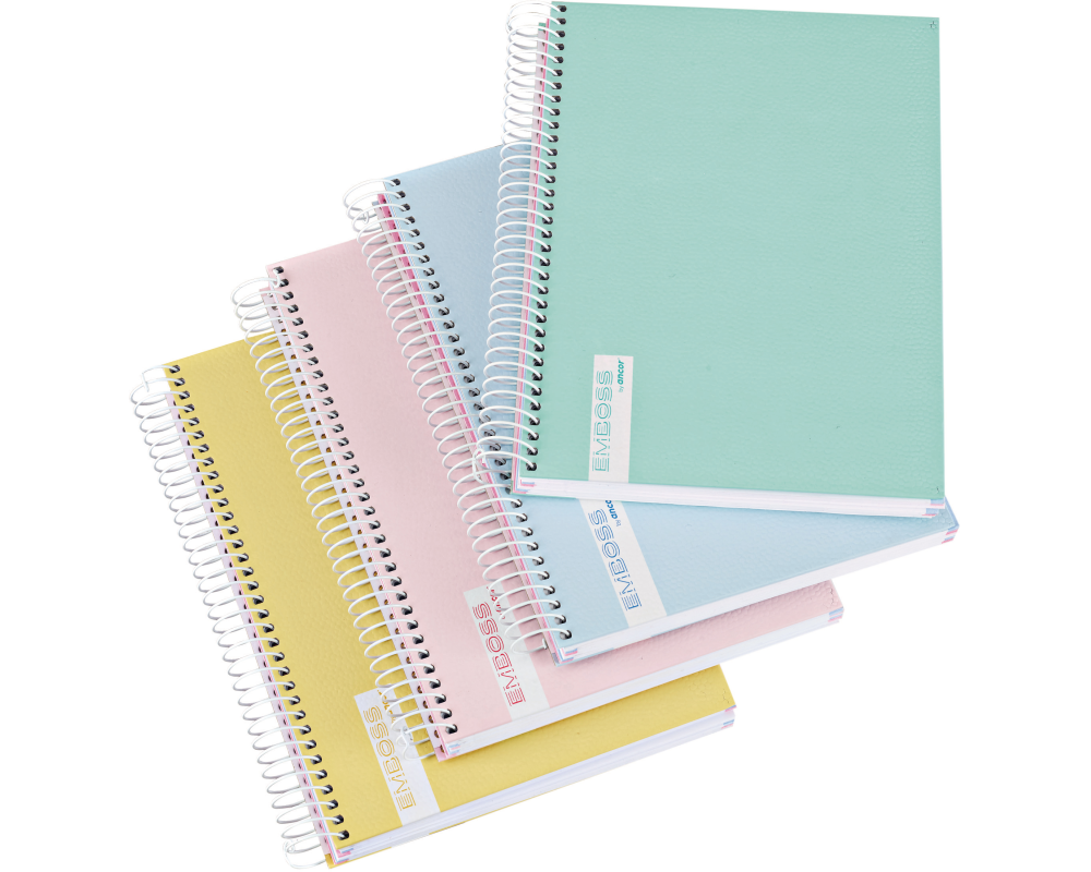 ANCOR Spiralbuch A5 Emboss 85068 lines 70g 120 Bl.