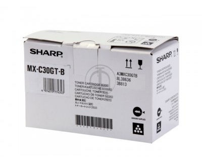 SHARP Toner schwarz MX-C30GTB MX-C301W 6000 Seiten