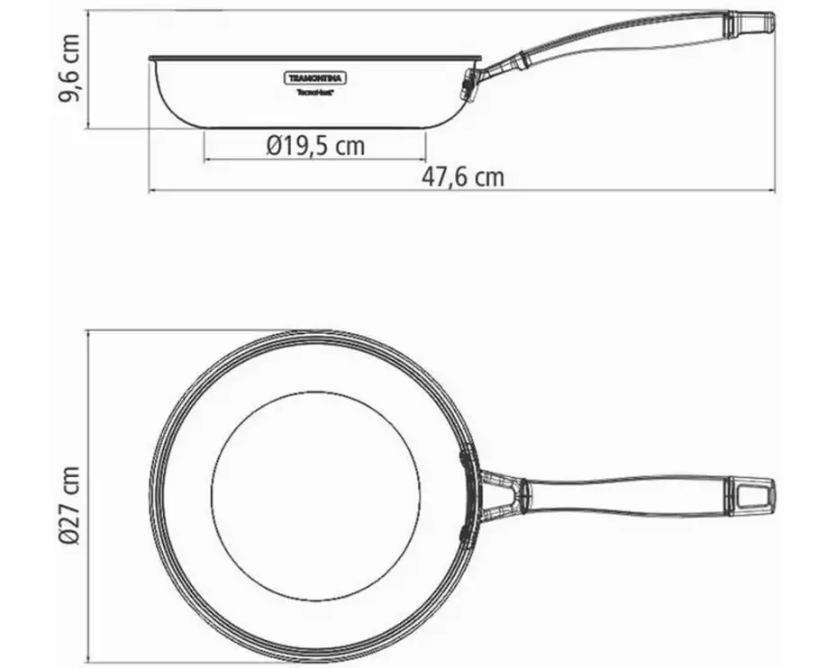 Tramontina Grano Edelstahl 3-lagig 2.2 l 26 cm