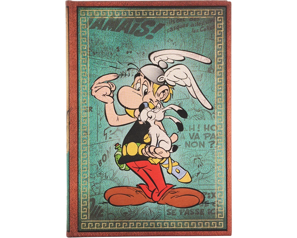 PAPERBLANKS Notizbuch Asterix Midi PB9699-3 liniert, blau 144 Seiten