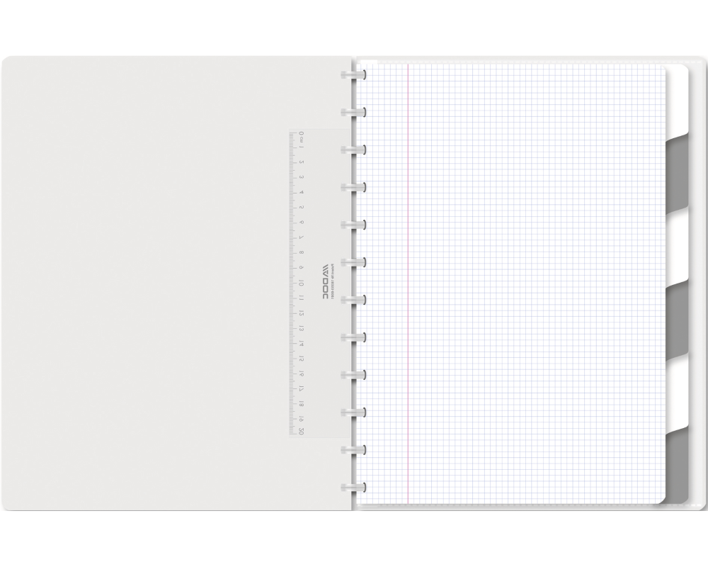 ADOC Notizheft A4 6044.201 kariert transparent